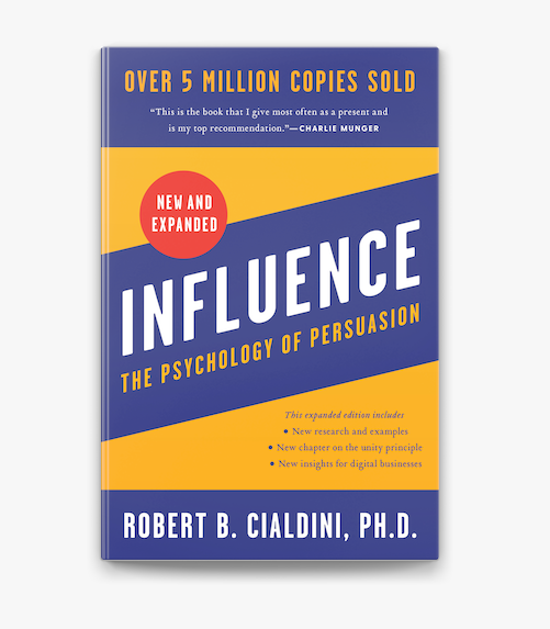 Обкладинка книги «Influence: The Psychology of Persuasion», Роберт Чалдіні